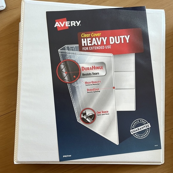 TouchGuard™ Heavy Duty Clear View 3 Ring Binders, Antiviral And
